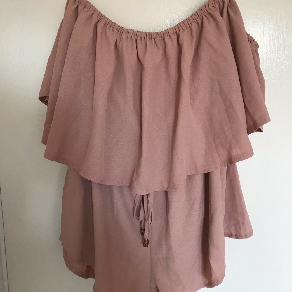 Off the shoulder romper/playsuit.